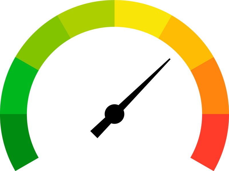 Speedometer indicator icon
